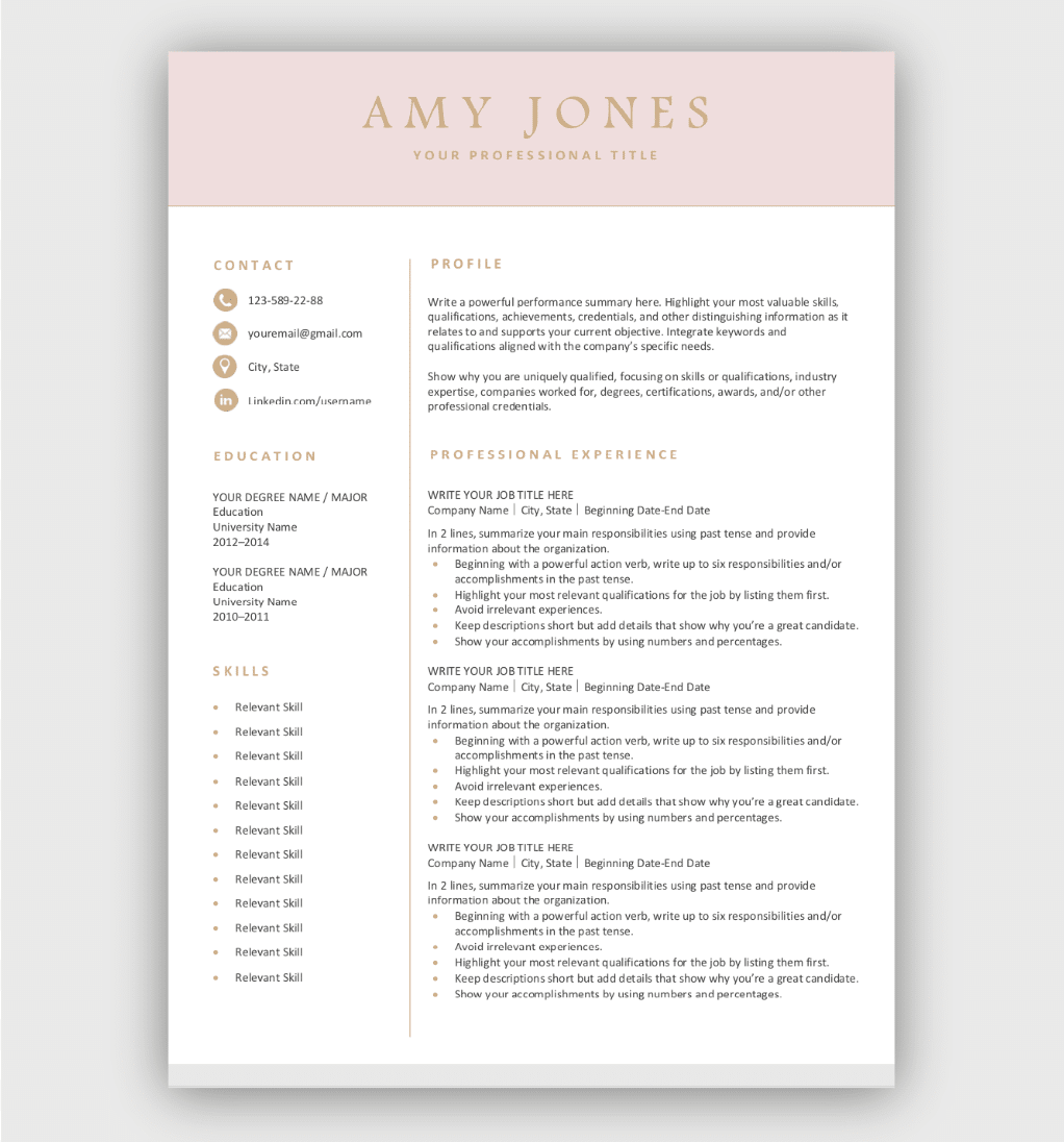 absolutely free downloadable resume templates